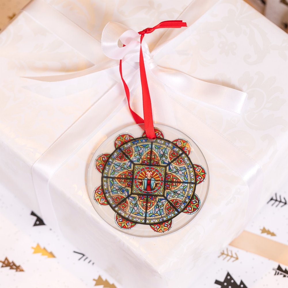 Famous Cathedrals Stained Glass Ornament Collection 3 - Set of 6