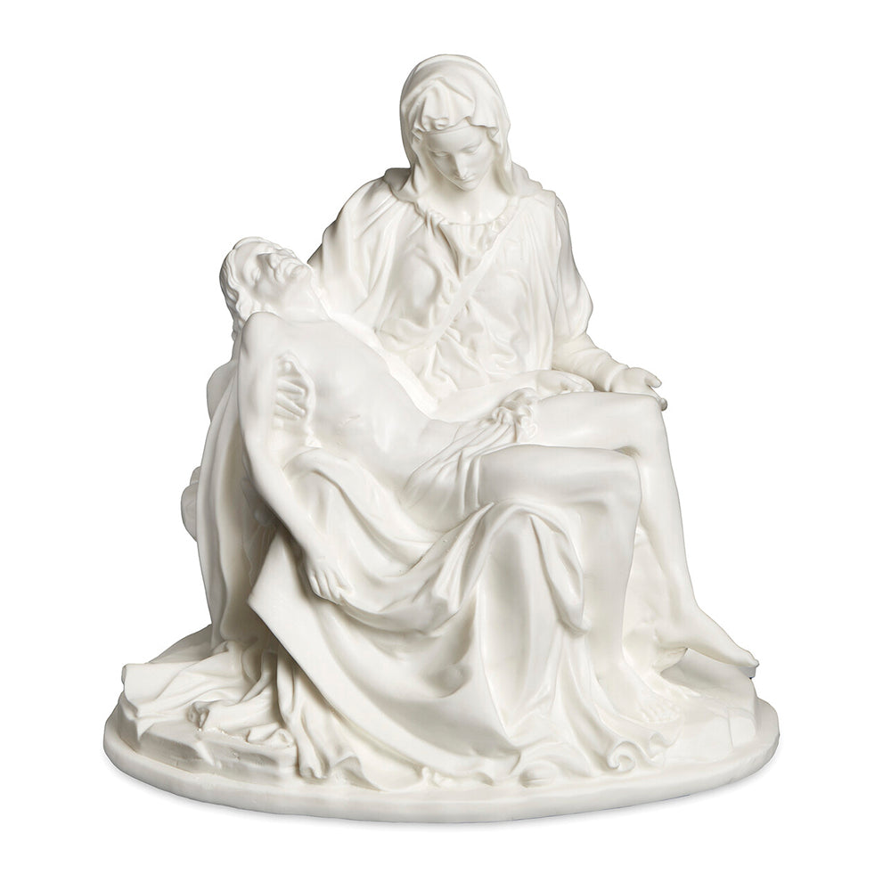 White Pieta Statue - 8"