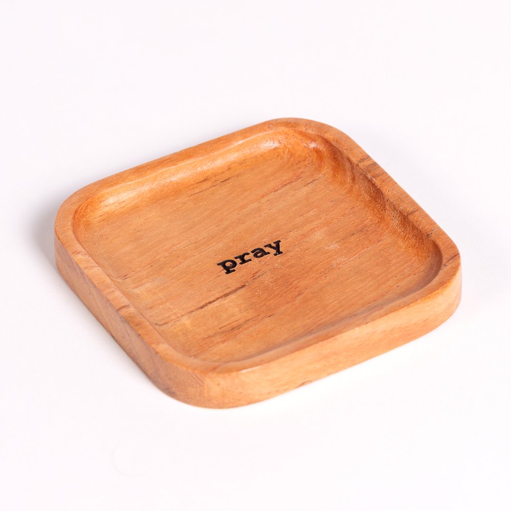 Natural Cedar Pray Trinket Dish