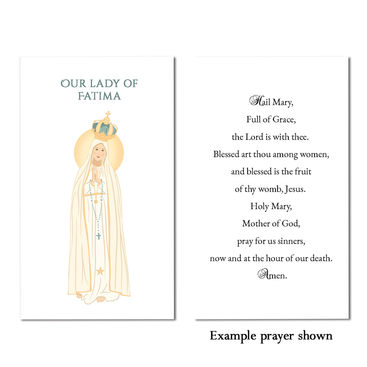 Our Lady of Fatima Personalized Prayer Card | The Catholic Company®