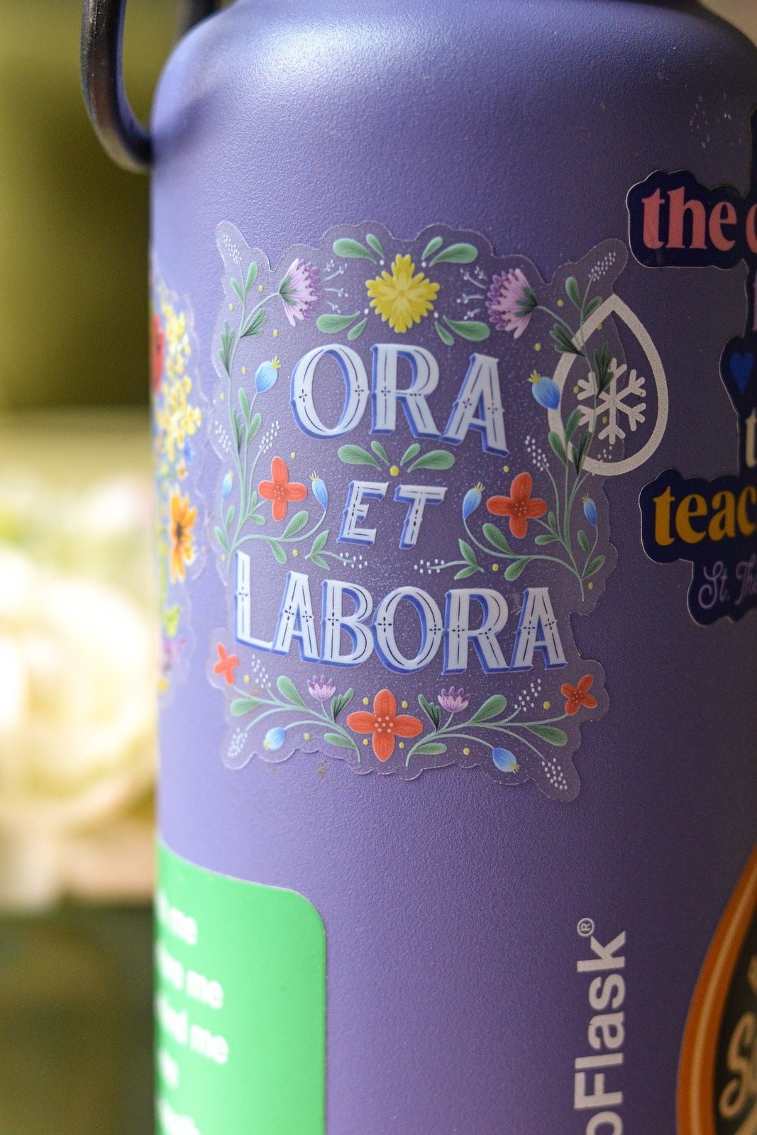 Ora Et Labora Vinyl Sticker