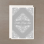 Faith Hope & Love Wedding Card