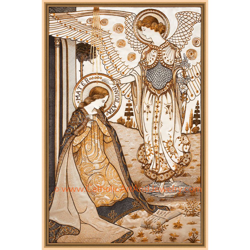 Unframed Litany of Loreto Embroidery Prints - Multiple Sets