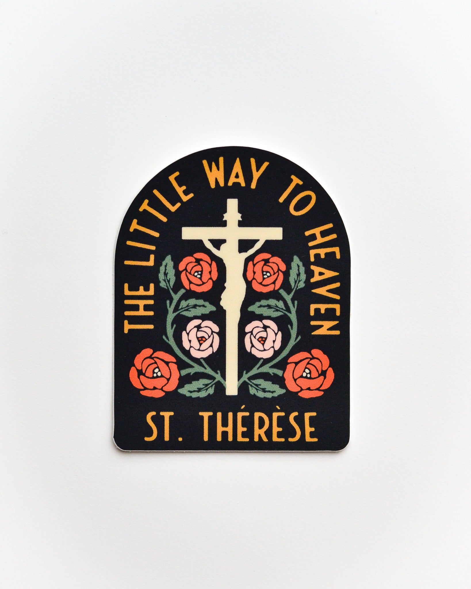 St. Thérèse Little Way to Heaven Vinyl Sticker