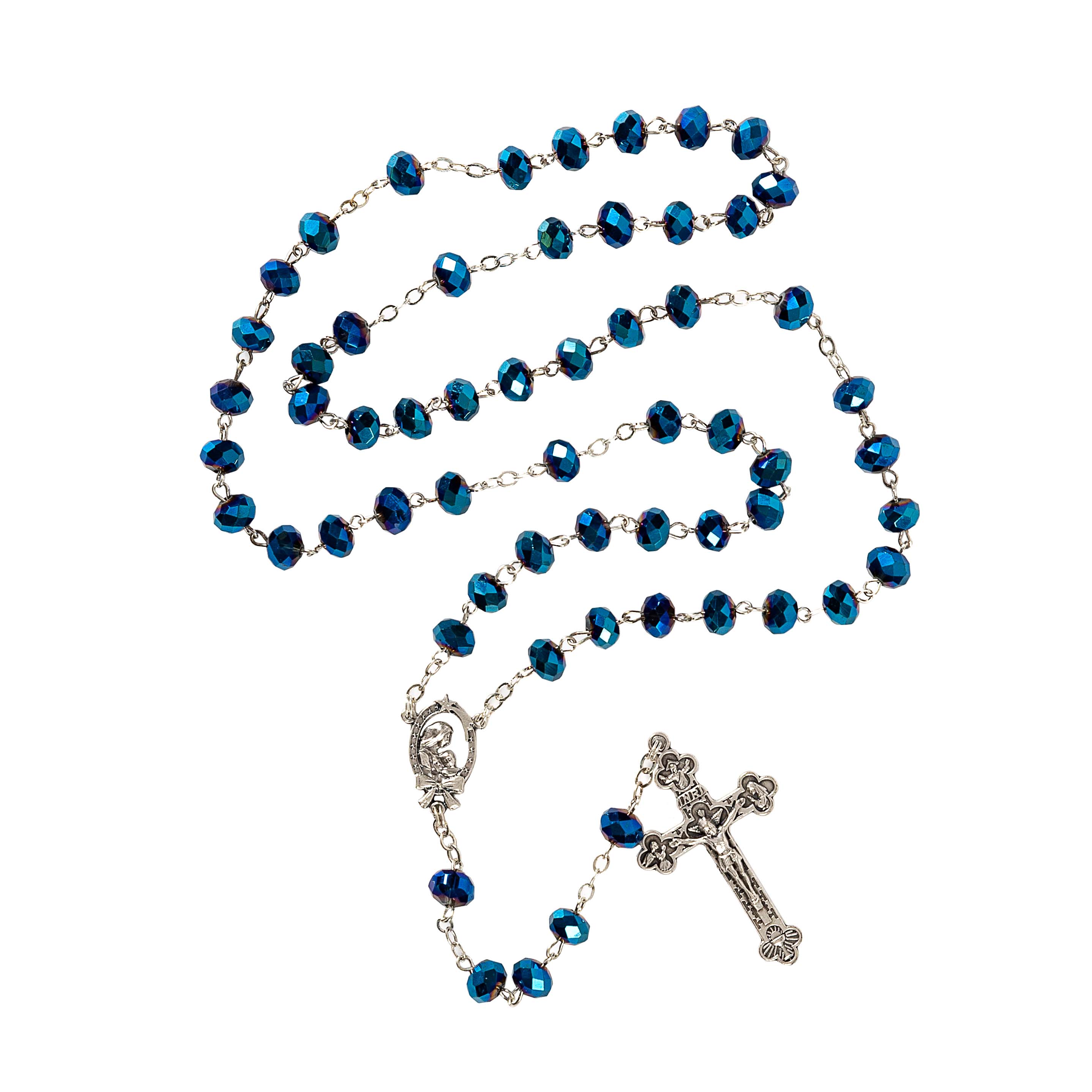 Midnight Blue Crystal Rosary | The Catholic Company®