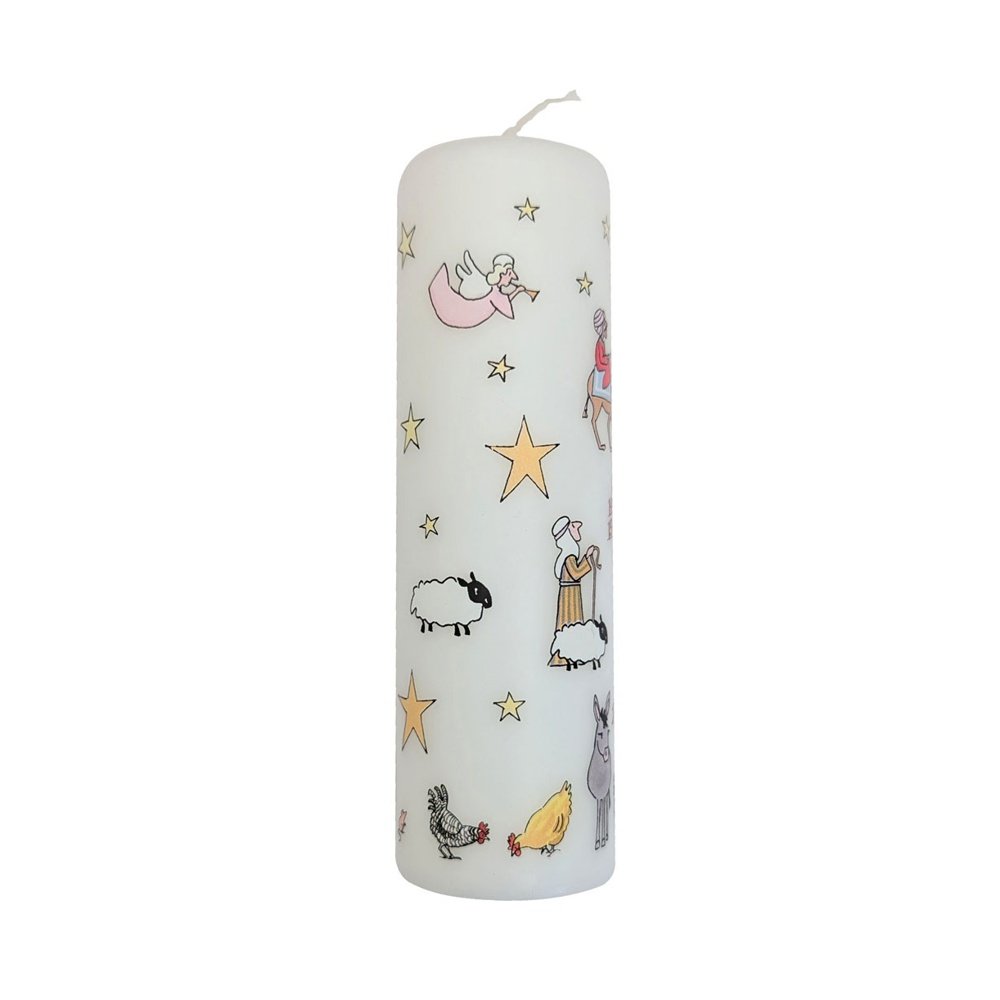 Nativity Advent Large Pillar Candle (NEW SIZE)