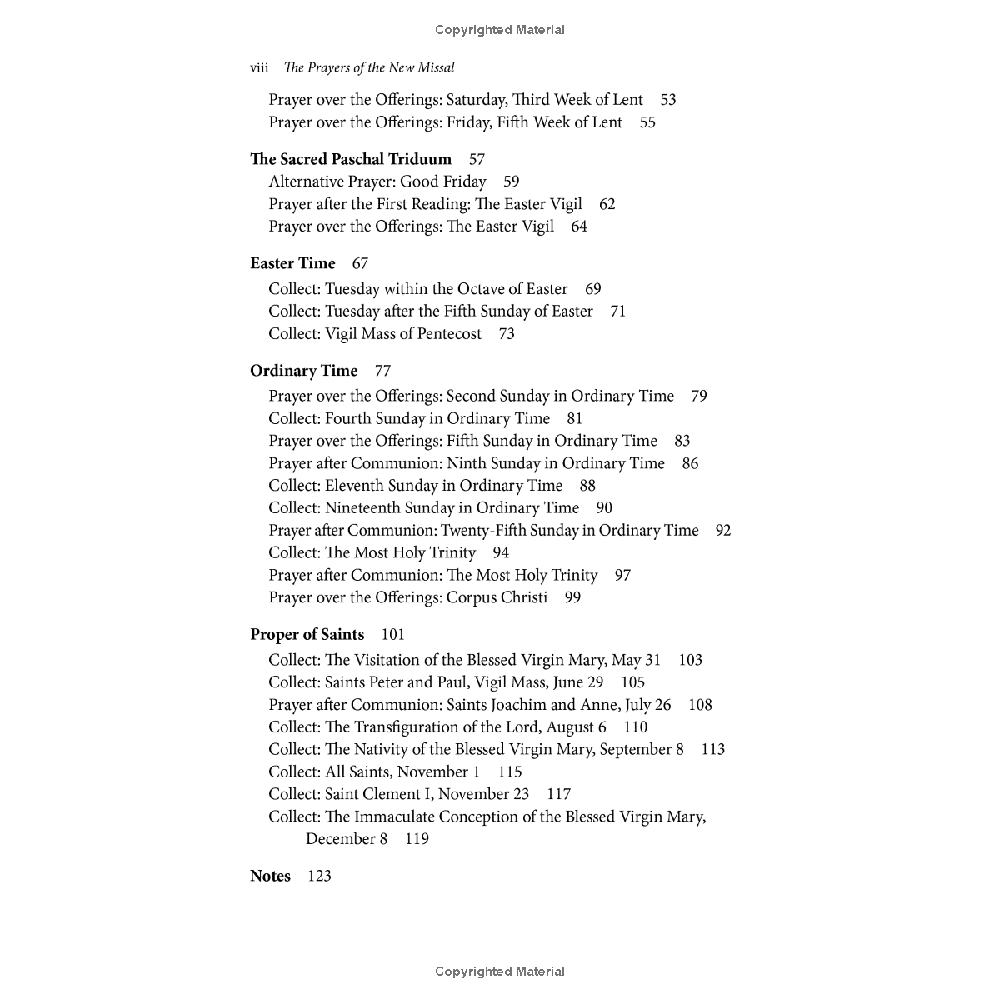 The Prayers of the New Missal