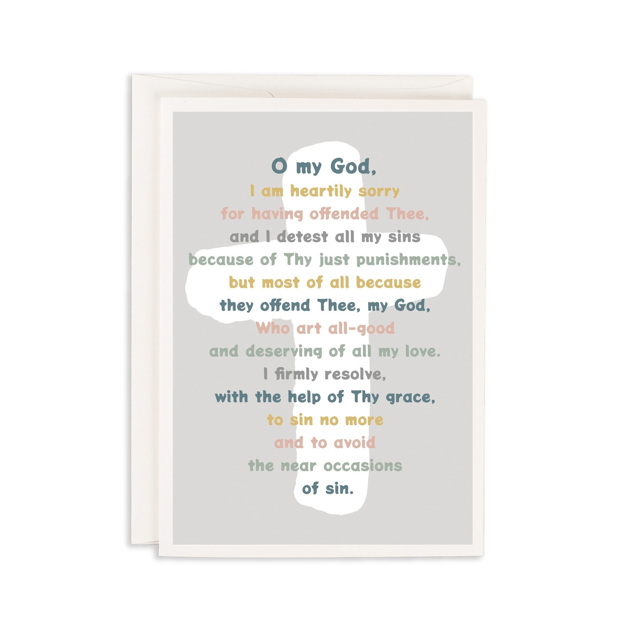 First Reconciliation Card w/ Envelope