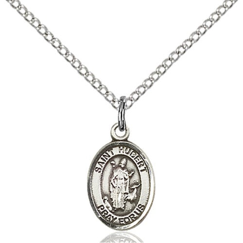 Sterling Silver St. Hubert of Liege Petite Pendant
