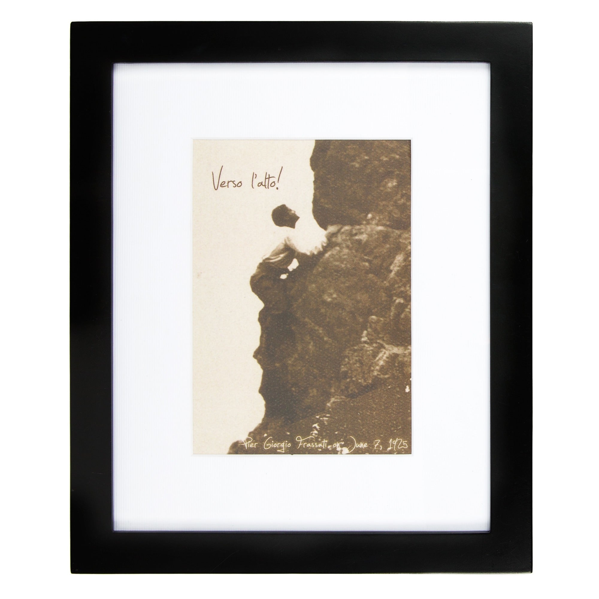 St. Pier Giorgio Frassati Verso l' Alto Framed Print