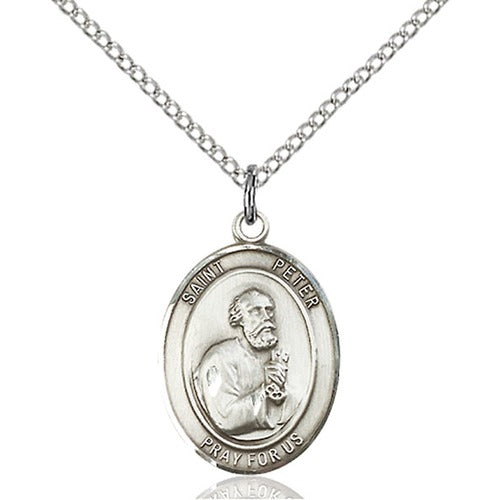 Sterling Silver St. Peter the Apostle Pendant - 2508013