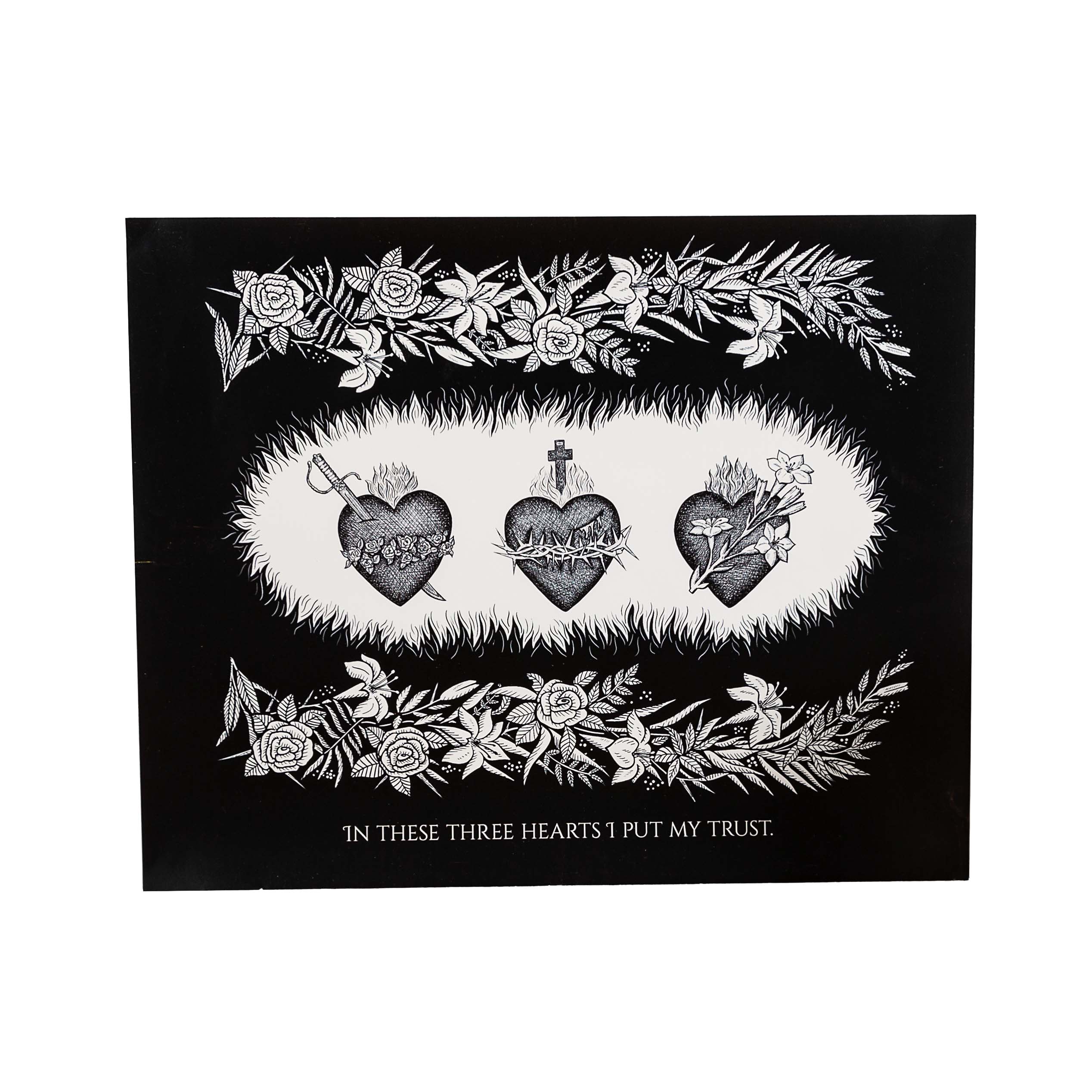 Three Hearts Poster - 16x20