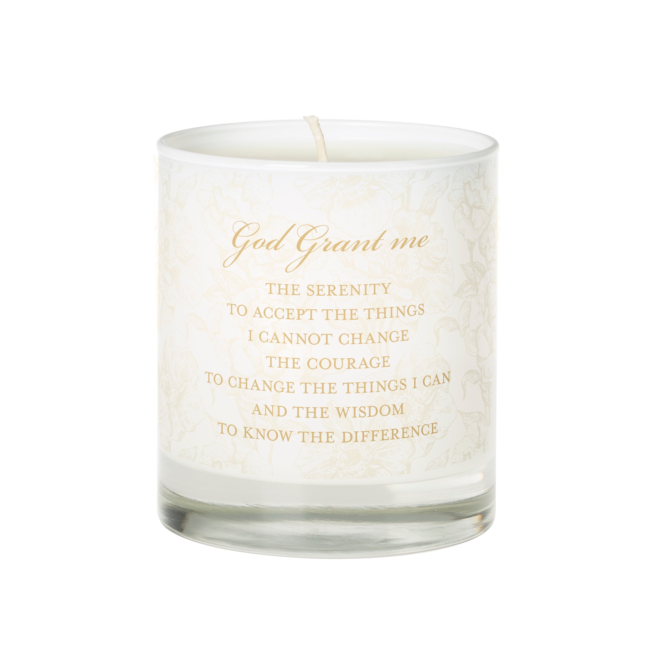 Serenity Prayer Toile Candle