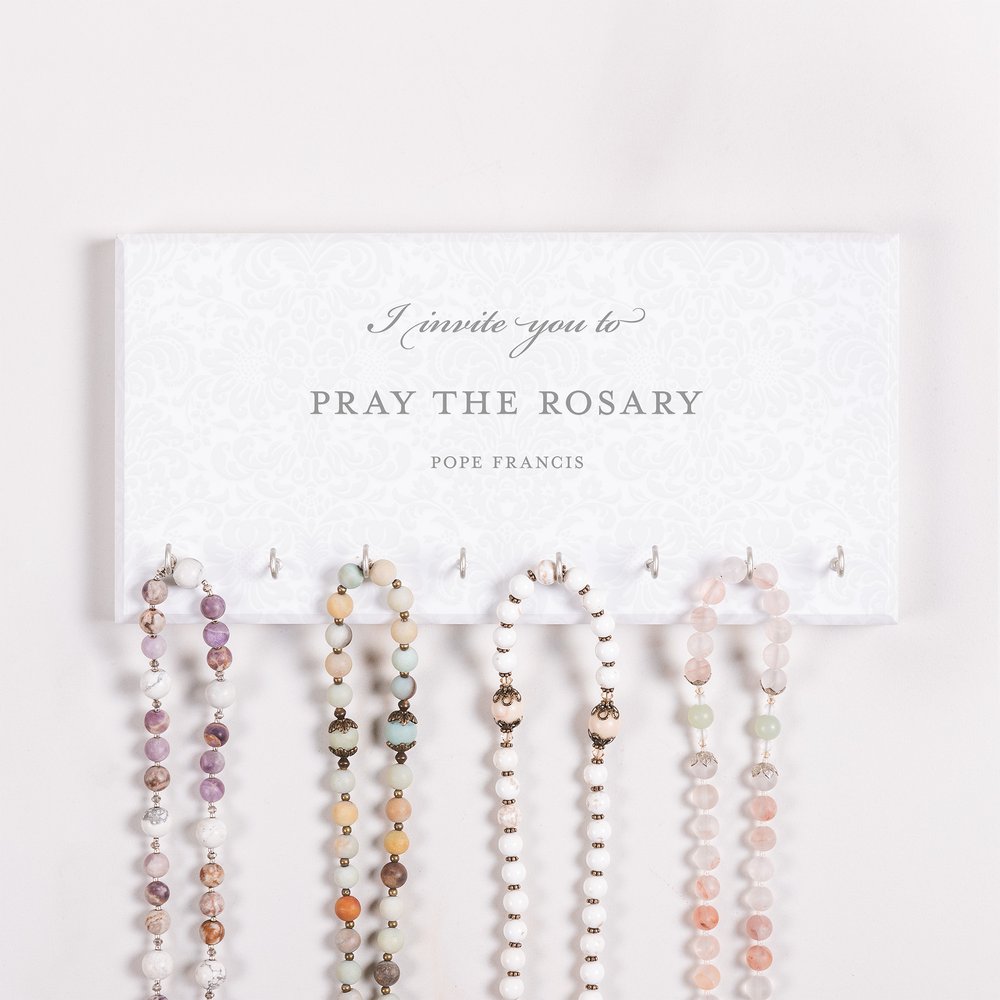 Pope Francis I Invite You Rosary Rack