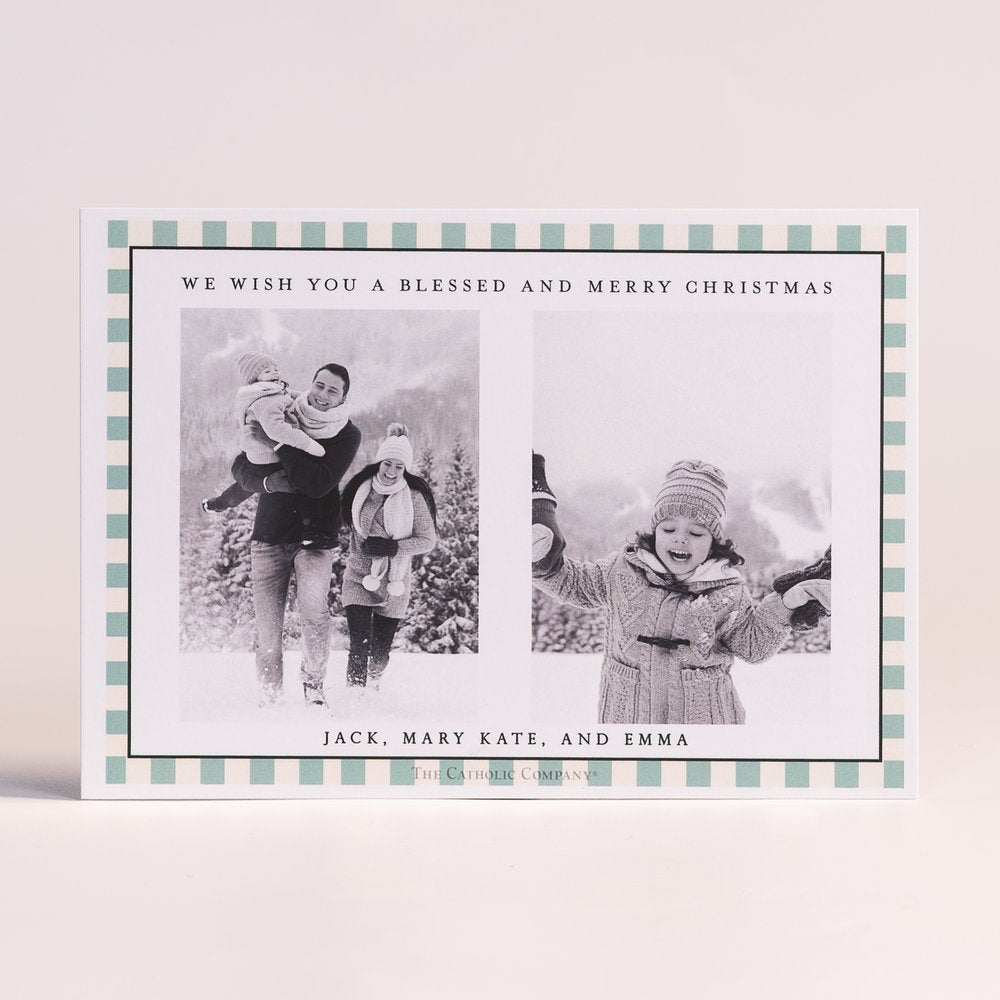 Personalized Glory to God Photo Christmas Cards