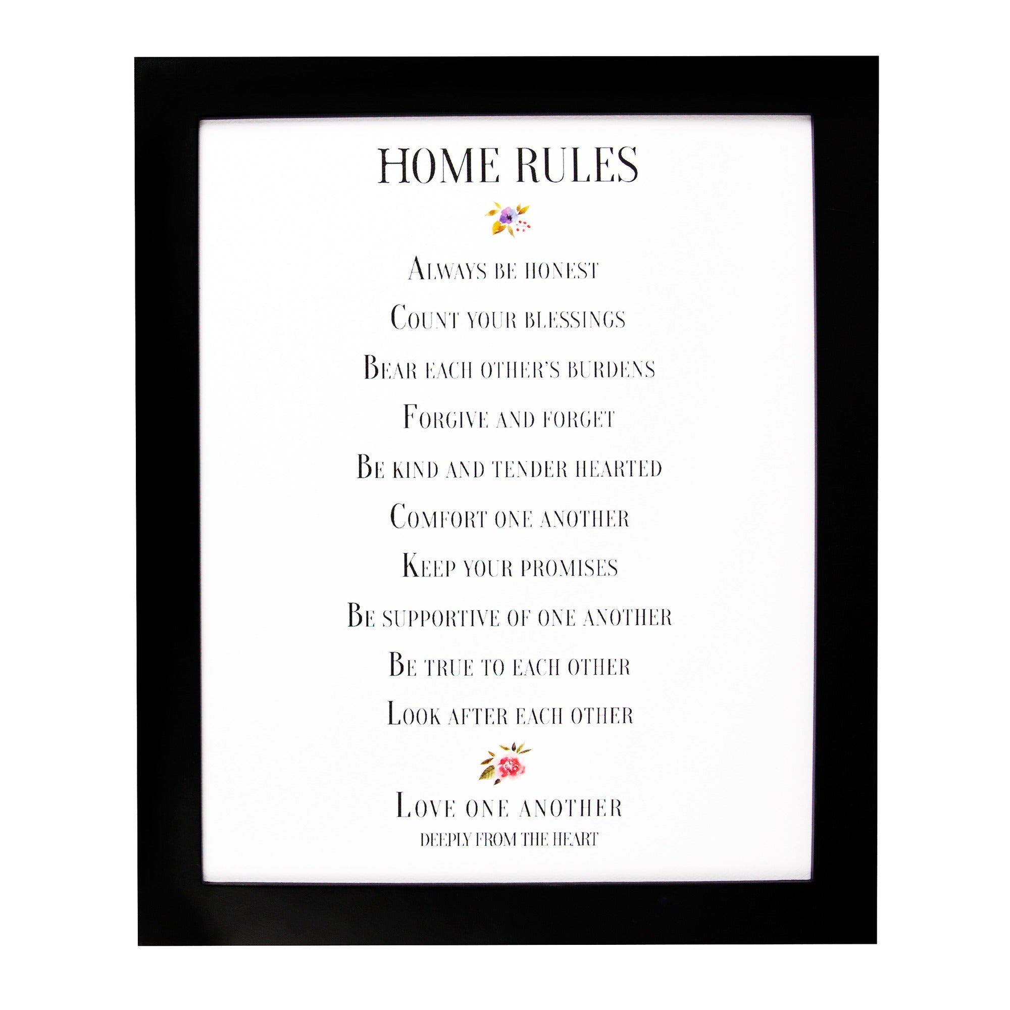 Home Rules Traditional Print