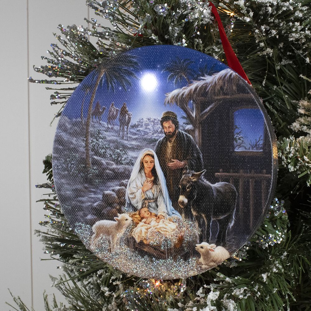 A Savior is Born LED Ornament