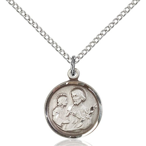 Sterling Silver St. Joseph Pendant - 2508047