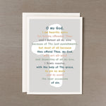 First Reconciliation Card w/ Envelope