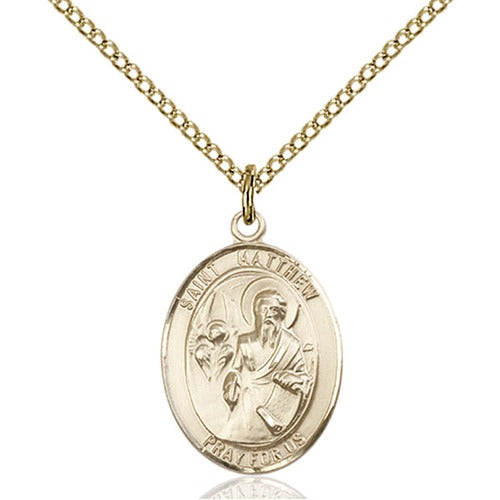 14kt Gold Filled St. Matthew the Apostle Pendant | The Catholic Company®