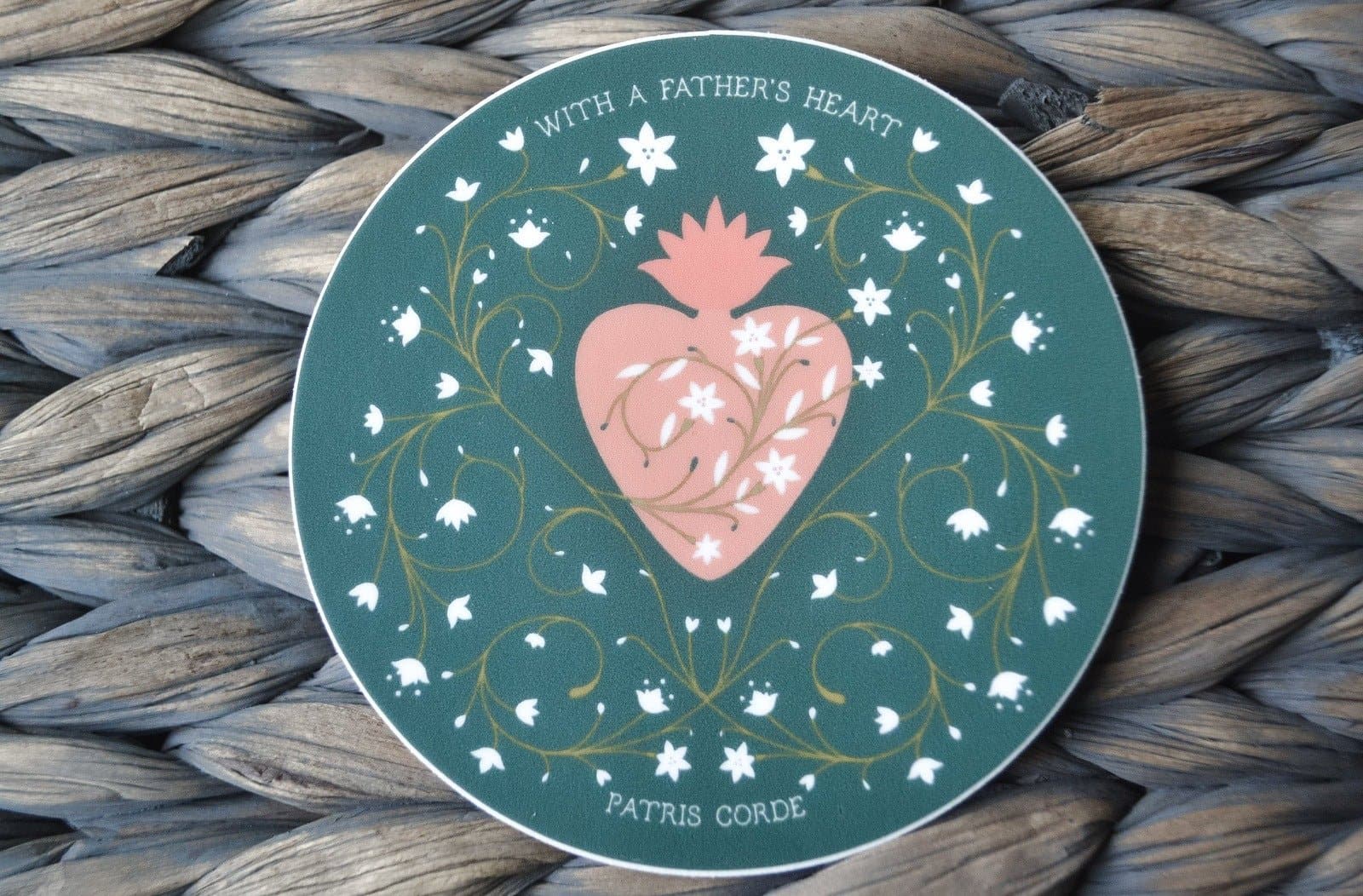 Chaste Heart of St. Joseph Vinyl Sticker