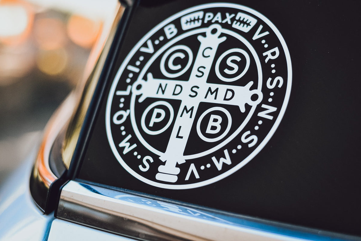 St. Benedict Medal Vinyl Sticker | The Catholic Company®