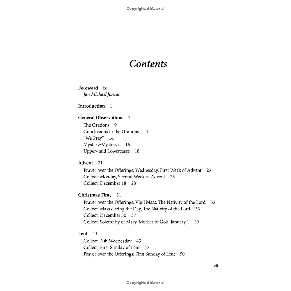 The Prayers of the New Missal