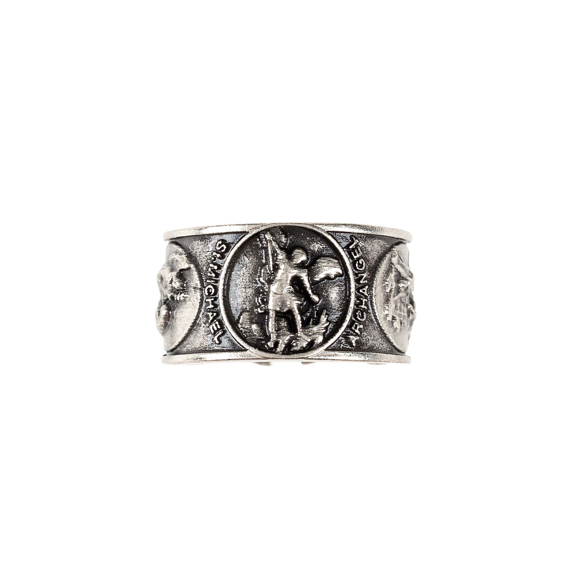 Men's Stamped St. Michael Ring