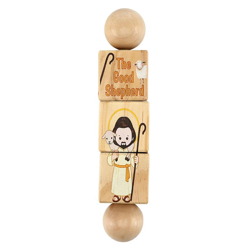 Faithful Fidgits Jesus Devotions Wooden Spinner Puzzle