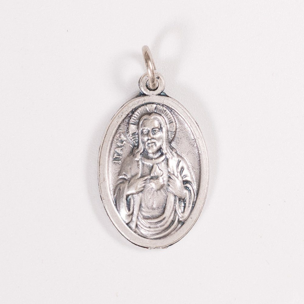 Our Lady of Mt. Carmel & Sacred Heart Two-Sided Scapular Medal – Pack of 25