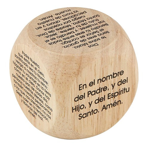 Catholic Prayers Cube in Spanish