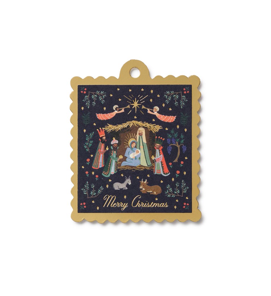 Rifle Paper Co. Gold Foil Nativity Gift Tags - Set of 8