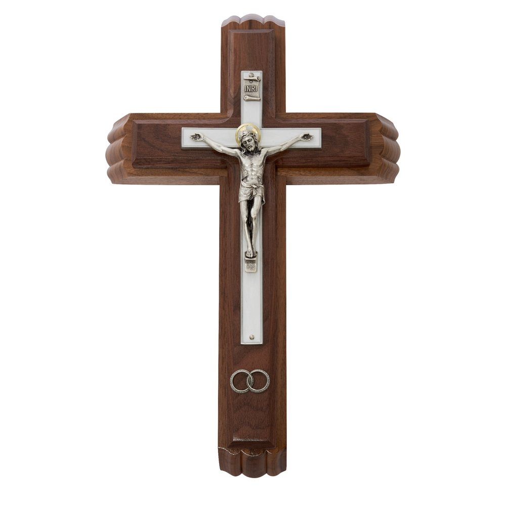 Wedding Crucifix Sick Call Set - 13"