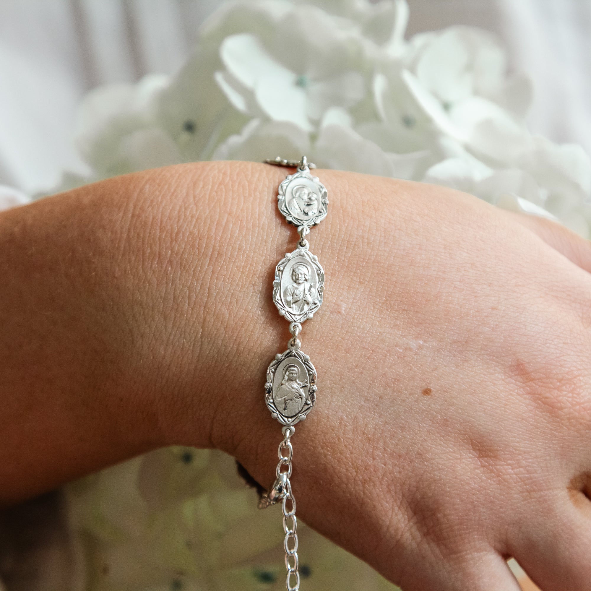 Sterling Silver Patron Saint Bracelet