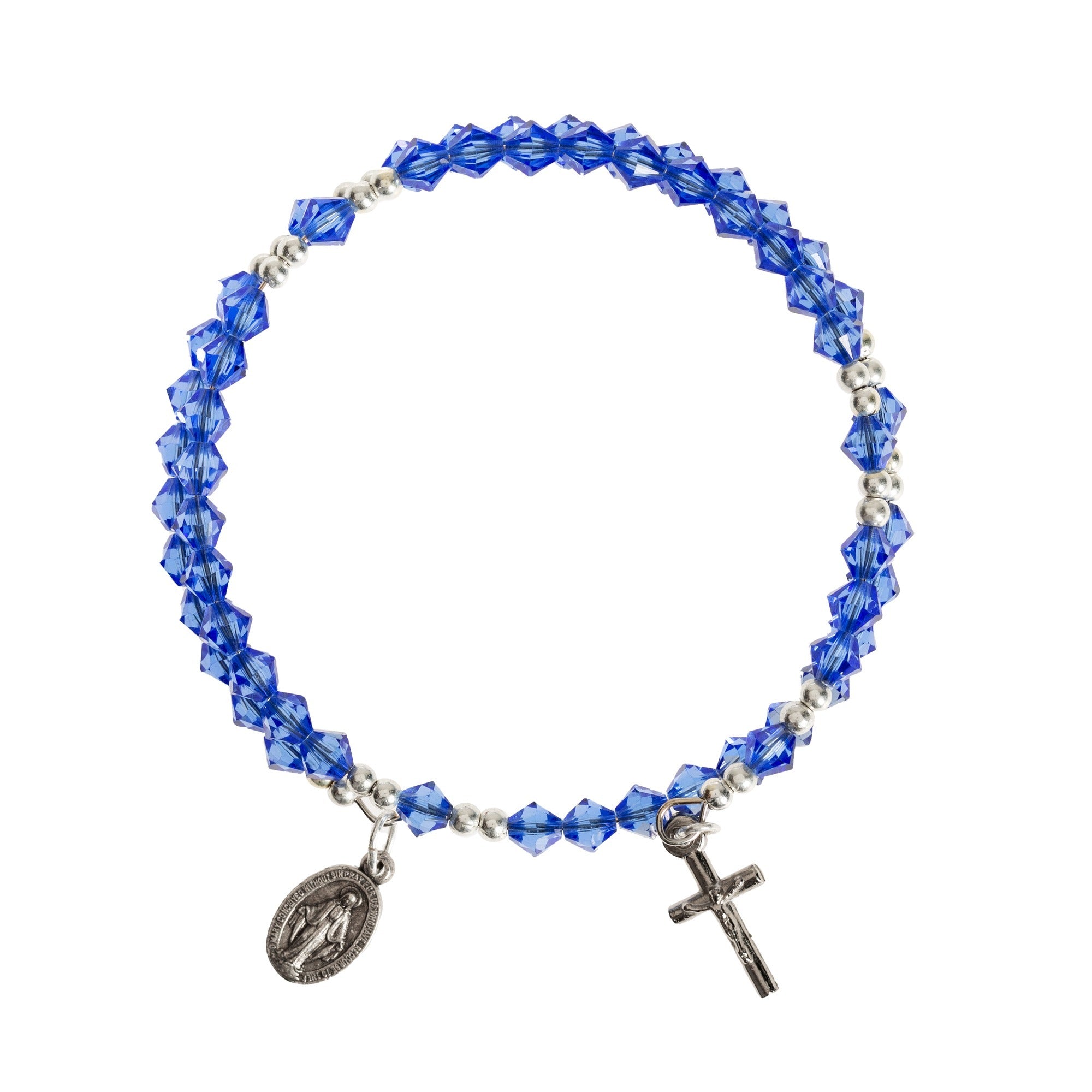 Swarovski Sapphire Rosary Wrap Bracelet