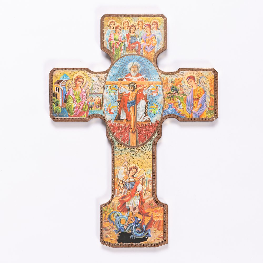 Italian Archangels Icon Cross - 9.7"