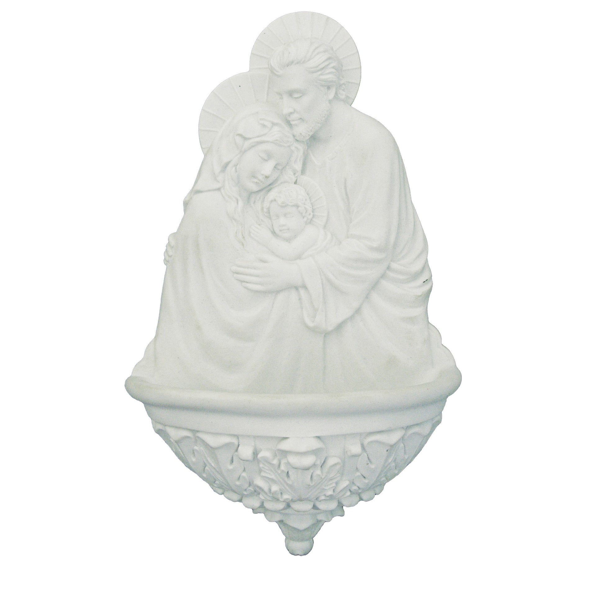 Holy Family Holy Water Font - 9"