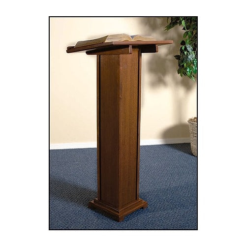 Walnut Lectern on Beveled Base