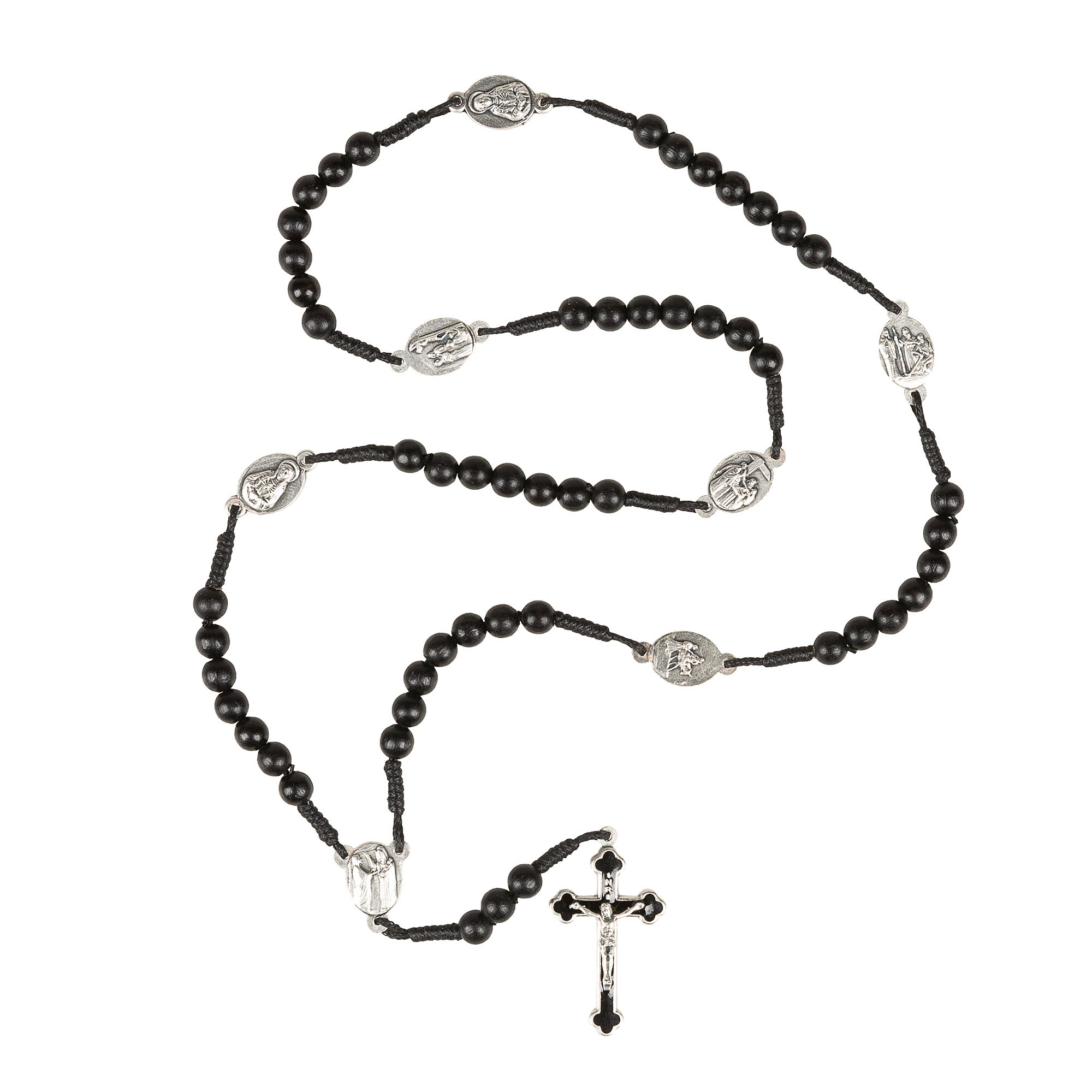 Black Corded Seven Sorrows Chaplet