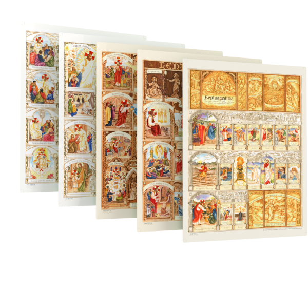 Illustrated Liturgical Year Calendar - Lent & Easter Cycle