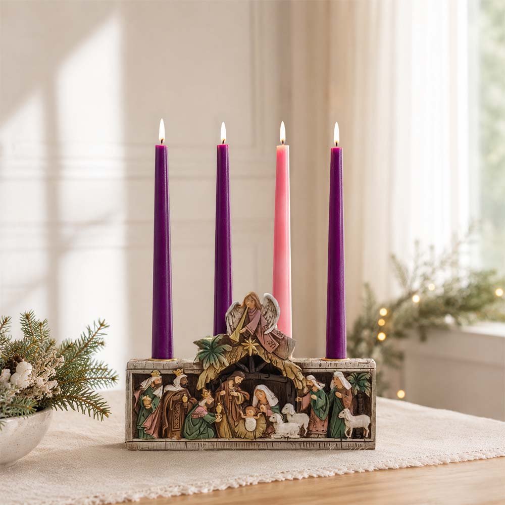 Nativity Crèche Advent Candleholder