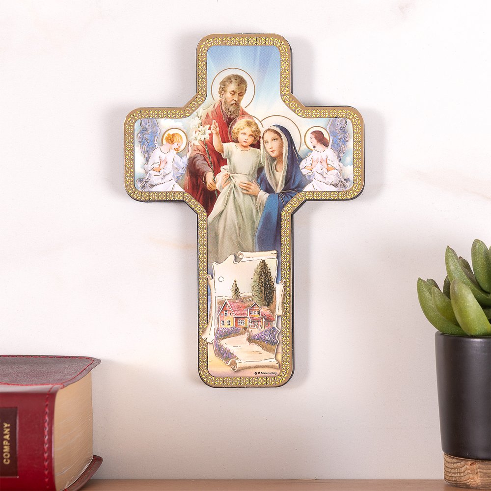 Holy Family Home Blessing Wall Cross - 7"