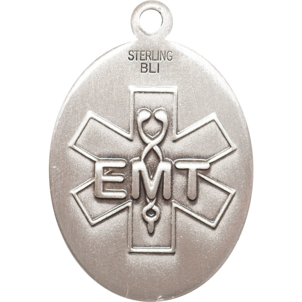 Sterling Silver St. Christopher / EMT Pendant w/ chain