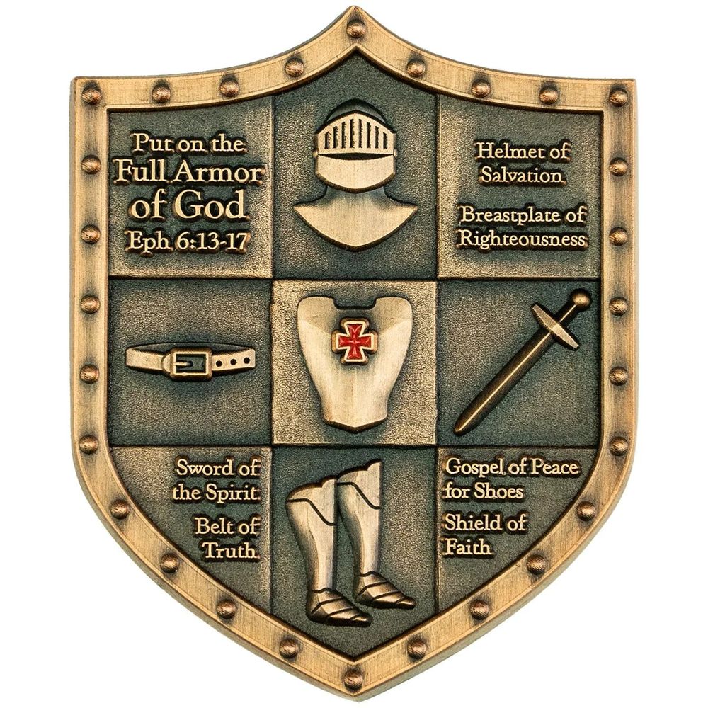 Armor of God Shield Challenge Pocket Coin