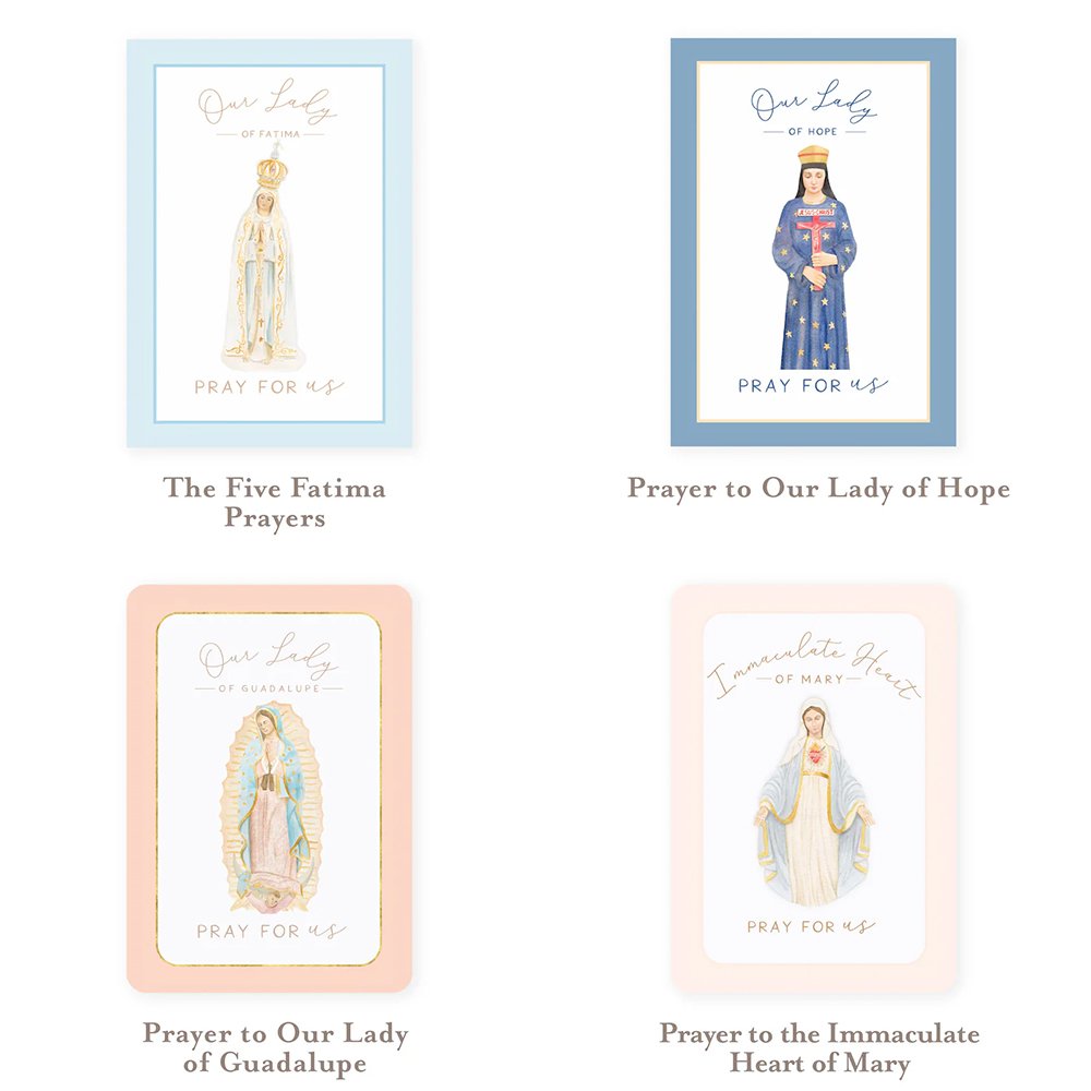 Popular Marian Devotions Prayer Card Bundle (12 Cards)