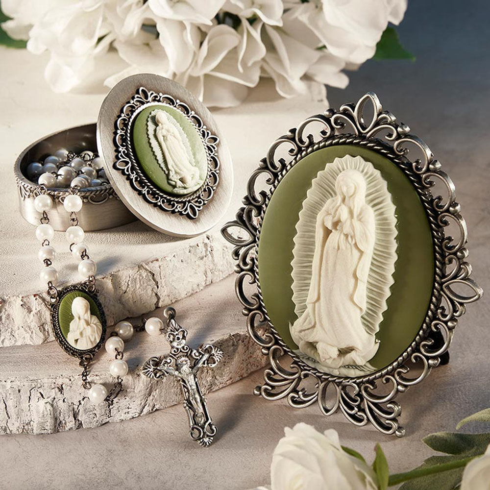 Our Lady of Guadalupe Cameo Plaque - 5"
