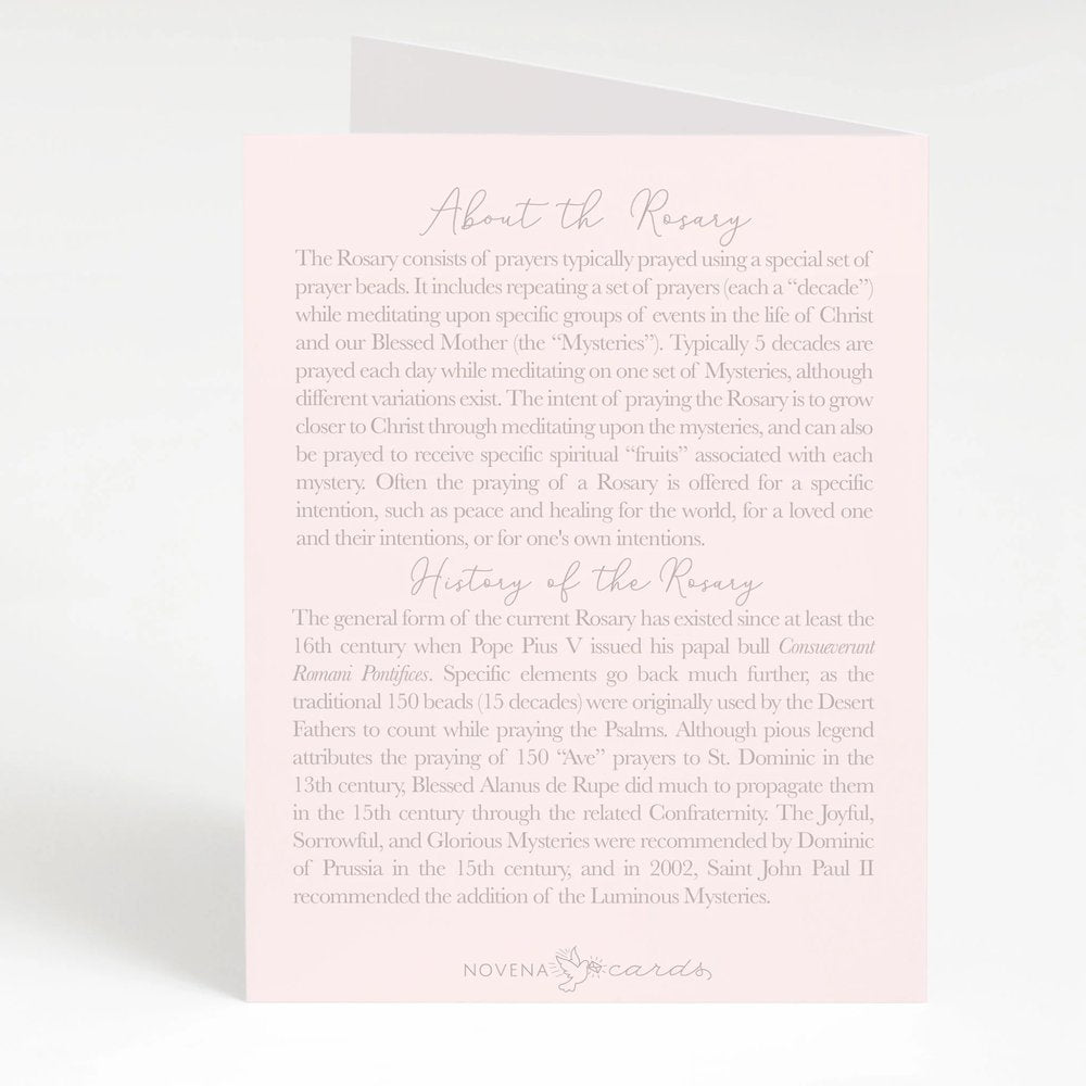 I Prayed a Rosary for Your Birthday Greeting Cards (Variety 4 Pack)
