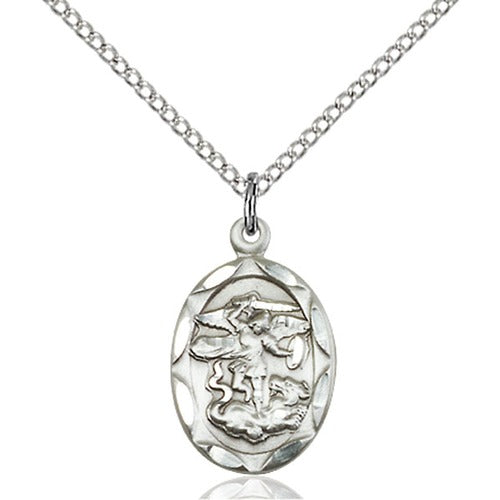 Sterling Silver St. Michael the Archangel Pendant - 2509122