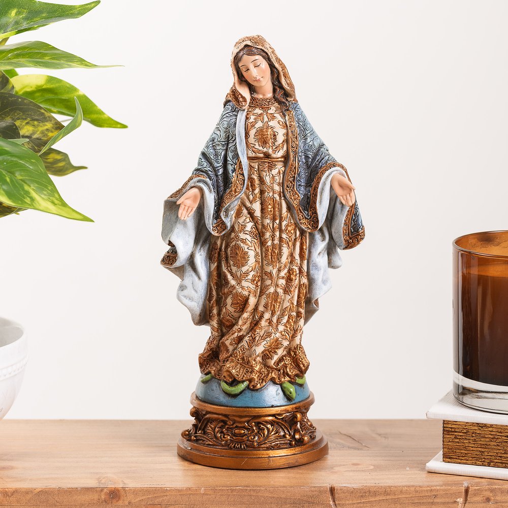 Old World Our Lady of Grace Statue - 9.75"