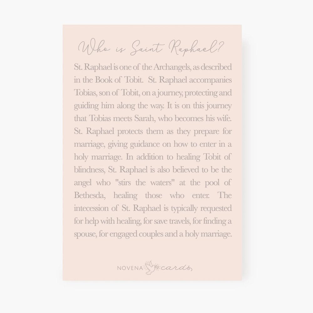 St. Raphael Prayer for the Wise Choice of a Marriage Partner Prayer Card